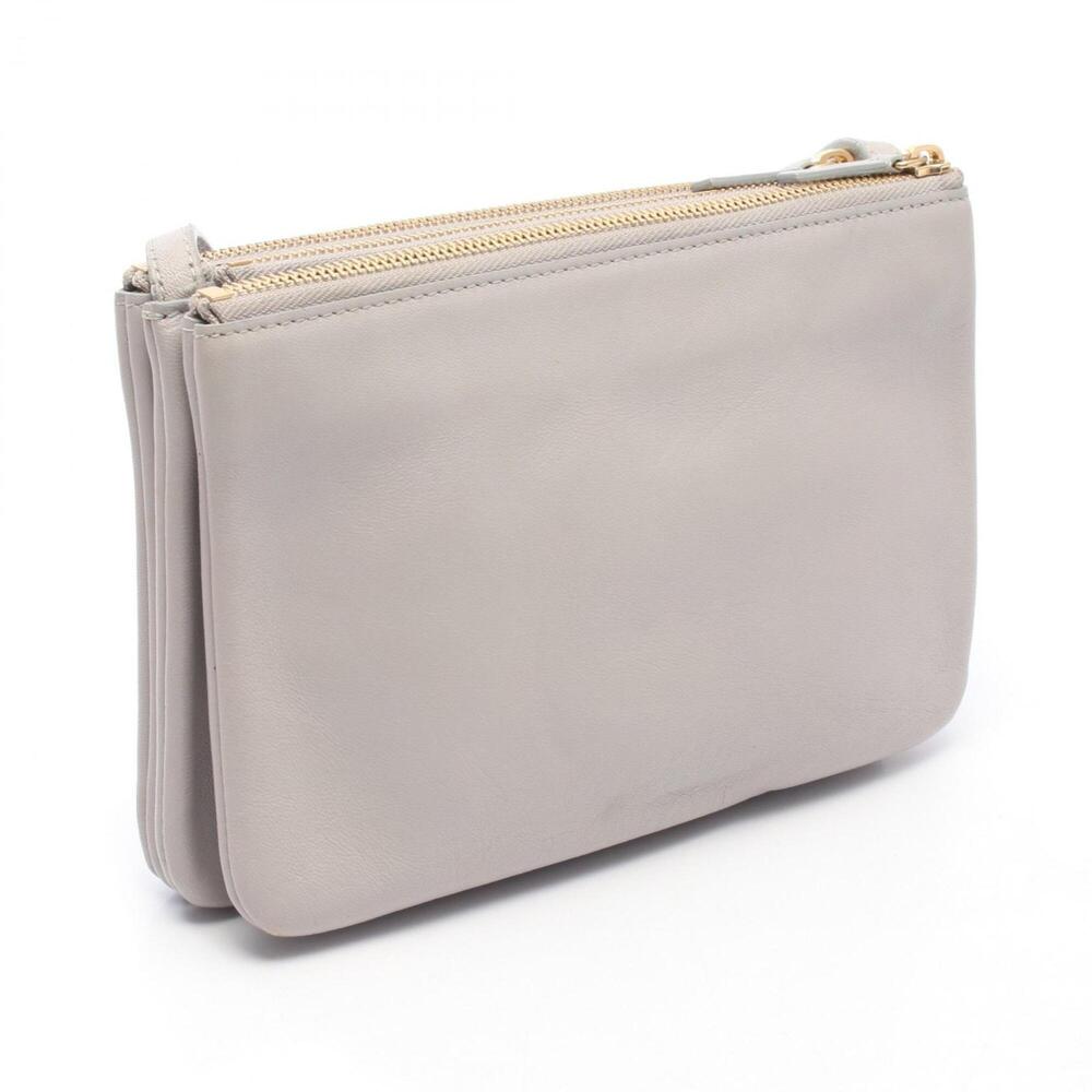 Celine Trio Small Shoulder Bag/Handbag, Leather, Women's, Gray - Picture 2 of 8